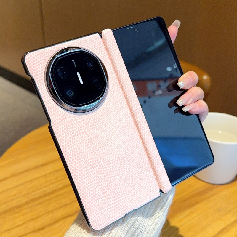 สําหรับ Huawei Mate X3 X5 X6 กรณีหนังโลหะป้องกันปกหลังสําหรับ Huawei Mate X3 4 6 เปลือกโทรศัพท์