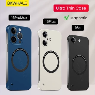 BKWHALE เคสโทรศัพท์แม่เหล็กสําหรับiPhone 16 Pro Max 17 Pro Max 15 Pro Max 14 Pro Max 16 Plus 13 Pro Max 12 Pro Max Superบางไร้ขอบปกหลังกันกระแทกปลอก