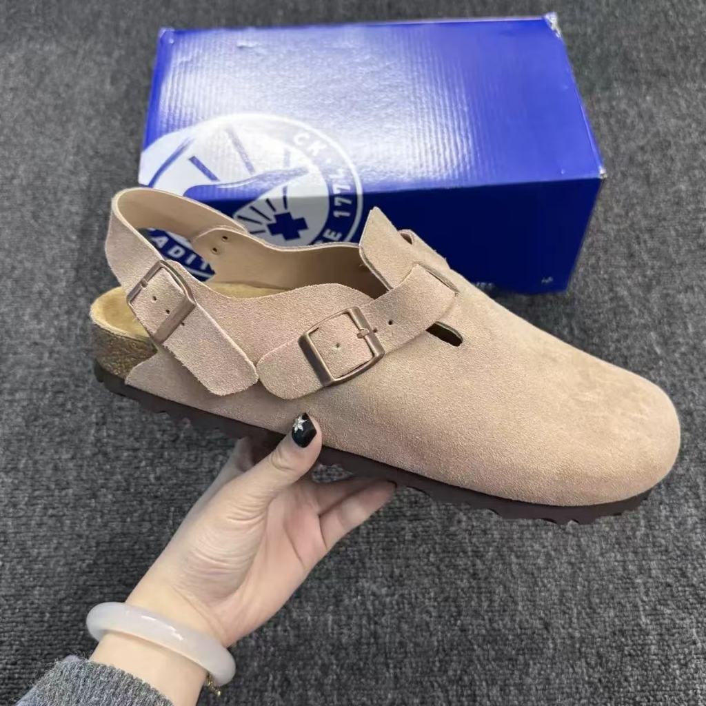 Birken Boston Shoes รองเท้าแตะไม้ก๊อกลําลองสําหรับผู้ชายและผู้หญิง