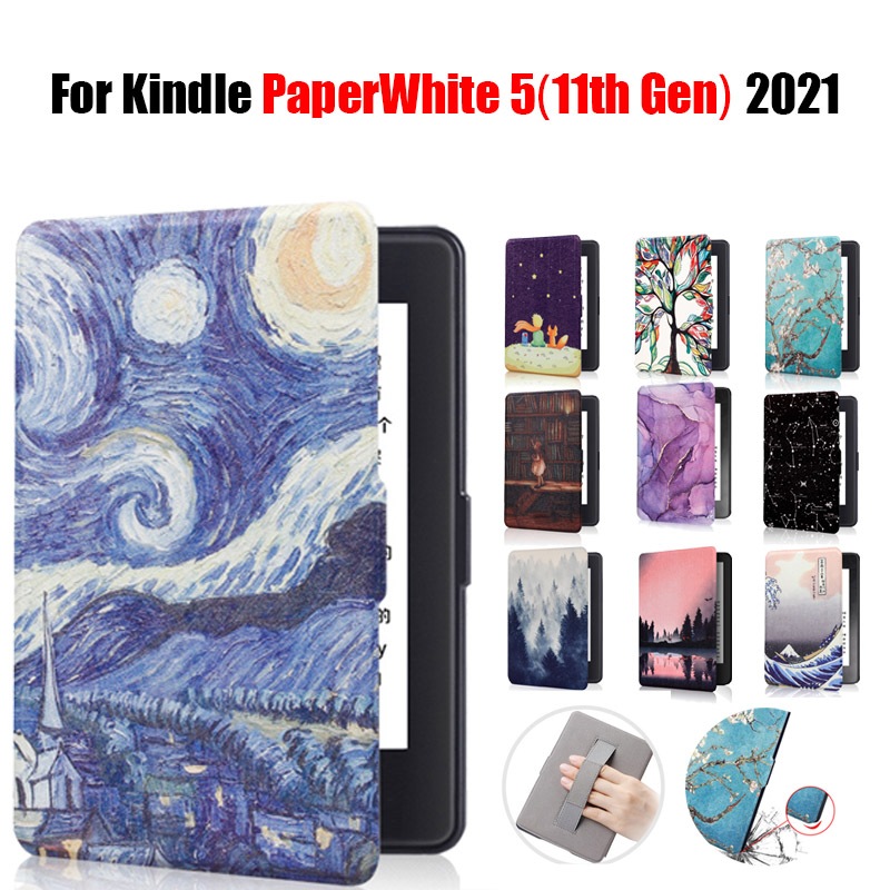 เคสสไตล์มือถือสําหรับ Kindle PaperWhite 5(11th Gen) 6.8 ทาสีพลิกแม่เหล็ก M2L3EK M2L4EK E-Reader Casi