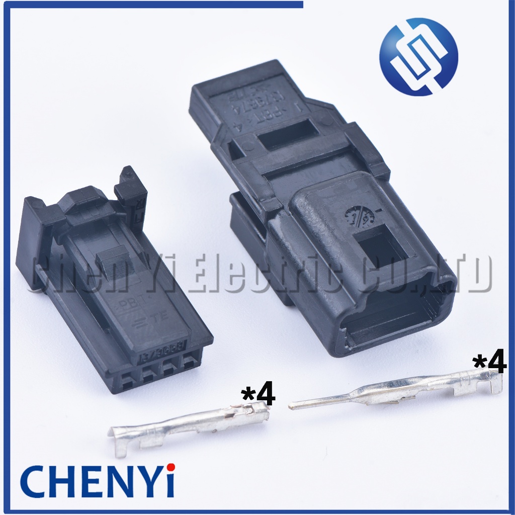 ตัวเชื่อมต่อยานยนต์หญิงชาย 4 พิน 1379658 ปลอกเปลือก CONN PLUG HSG 1379658-1 1379674-1 พร้อมขั้ว