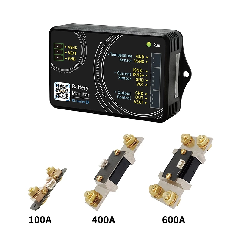 JUNCTEK DC 120V 100/400/600A Colomb Counter แบตเตอรี่ลิเธียมแบตเตอรี่รถยนต์แบตเตอรี่ลิเธียมเหล็กฟอสเฟตเครื่องตรวจจับความจุความแม่นยําสูง