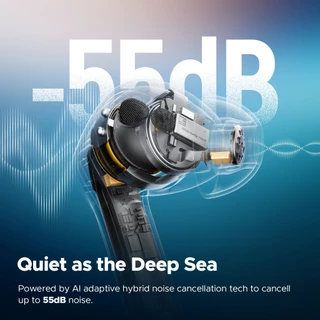 SoundPEATS Air5 Pro Bluetooth 5.4 หูฟังหูฟังชนิดใส่ในหู ANC การตัดเสียงรบกวนแบบแอคทีฟ APTX LDAC การเชื่อมต่อหลายจุด