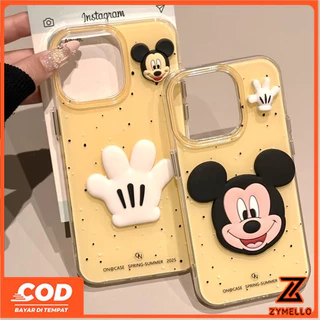 สําหรับ OPPO Reno16F 16Pro 16C 15F 15ProMax 14F 14Pro 13F 13Pro 12F 12Pro 11F 11Pro 10Pro 8T 8Z 7Z 6Z IMD การ์ตูน Mickey หัว patch TPU โทรศัพท์มือถือกรณี