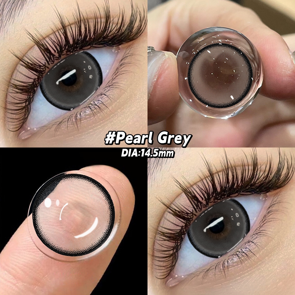 【ปกติ(0.00)】UYAAI x FRESHLADY คอนแทคเลนส์สีตัดหมอก สีเทา 14.2 มม. ใช้ได้ 1month  2ชิ้น