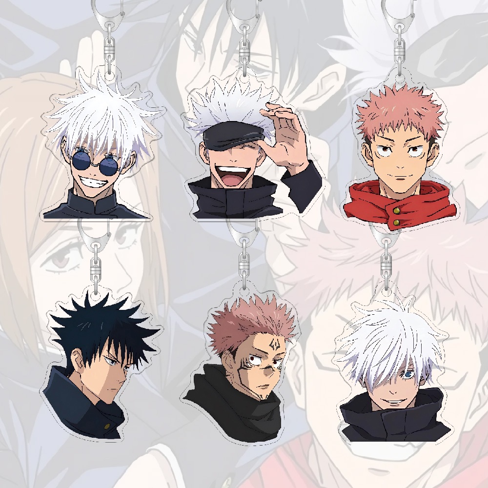 พวงกุญแจอะคริลิค ศิลปป้องกันตัวแบบหนึ่ง ไคเซ็น การ์ตูนน่ารักกระเป๋าตกแต่งกระเป๋านักเรียนจี้ขนาดเล็กของขวัญแหวนคีย์