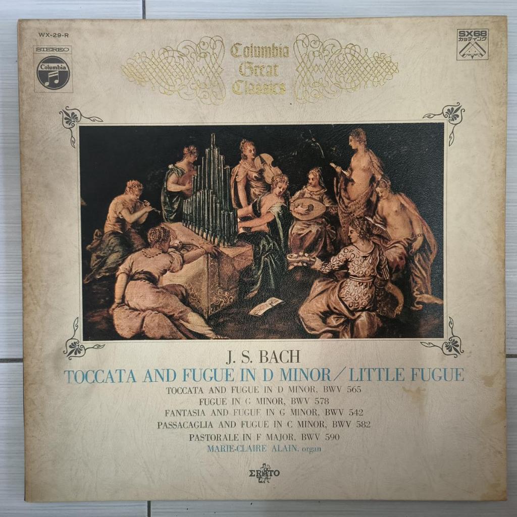Bach Toccata และ Fugue Little Fugue 管 บลูเรย์ไวนิล lp