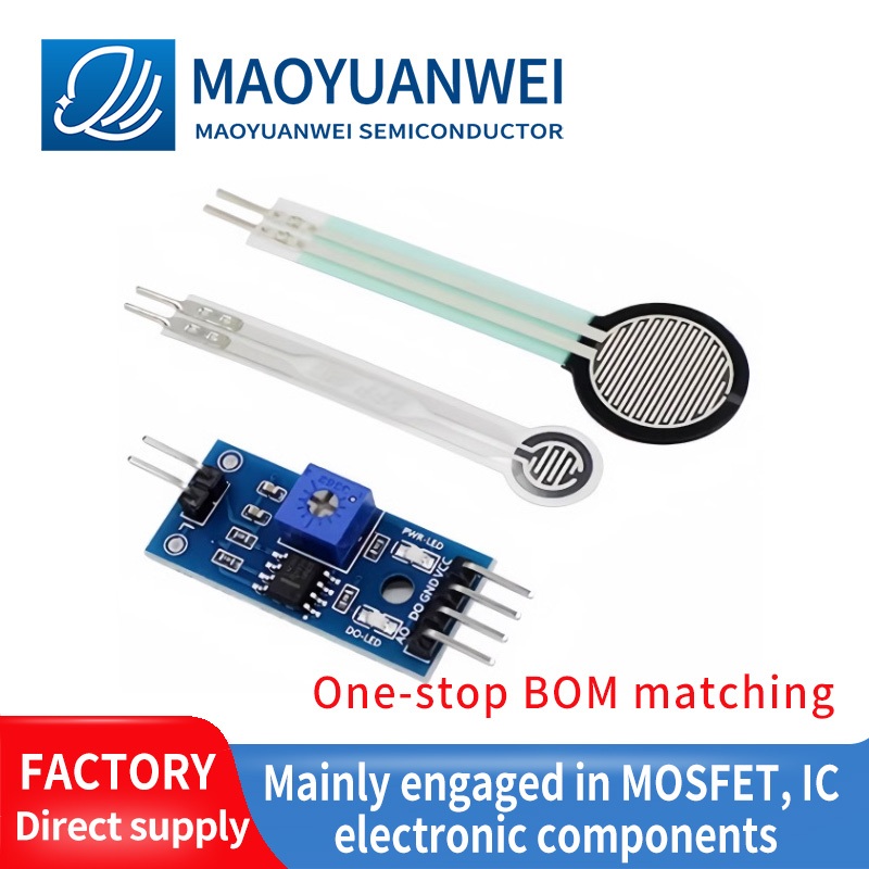 ชิ้น FSR402 RFP602 1 Resistive Film Sensor สวิตช์ความดันโมดูลแปลงแรงดันไฟฟ้าหางยาว tta3