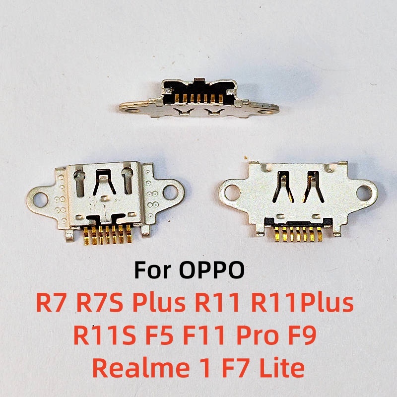 2-20 ชิ้น Usb ชาร์จ Dock พอร์ต Charger Connector ปลั๊กสําหรับ OPPO R7 R7S Plus R11 R11Plus R11S F5 F11 Pro F9 Realme 1 F7 Lite
