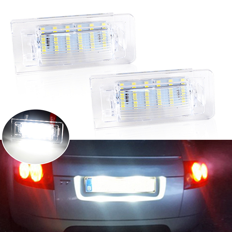 2 ชิ้น Canbus LED จํานวนใบอนุญาตโคมไฟสําหรับ Audi TT 8N MK1 Roadster / Cabrio 8N9 Coupe 8N3