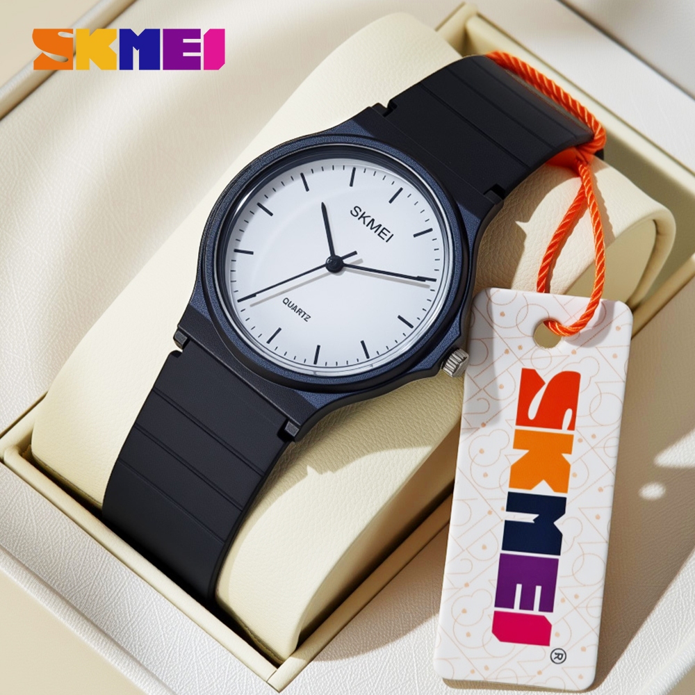 สุขสันต์วันสงกรานต์ skmei นาฬิกากันน้ำ ของขวัญ นาฬิกาข้อมือ สายหนัง PU ระบบอนาล็อก กันน้ำ แฟชั่นผู้หญิง