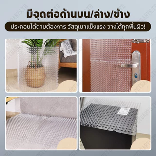 PETBABYS🙀หนามแมว แผ่นแทงแมว สามารถตัดได้ PVCใส 34X42cm ที่กันแมว หนามกันแมว