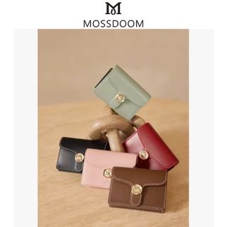 MOSSDOOM Bria Wallet กระเป๋าสตางค์ใส่บัตรสั้นสีพื้นเรียบง่าย ทนทาน มีช่องใส่บัตรหลายช่อง