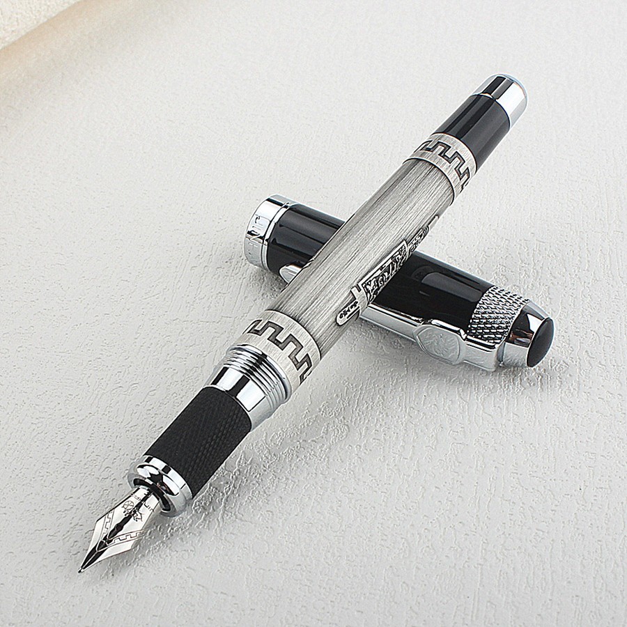 Jinhao 189 Bronze High-End โลหะ Retro สไตล์ Fountain ปากกา/Luxury Office Writing Signature Point ปาก