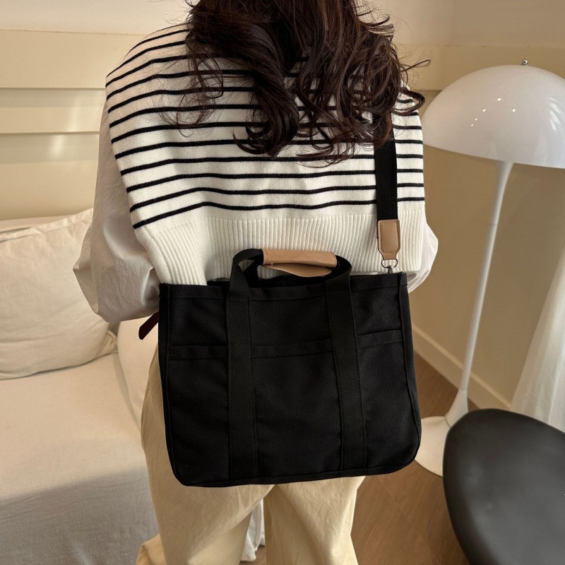 [การจัดส่งในท้องถิ่น] หลายส่วน แม่และเด็กกระเป๋าแม่ความจุขนาดใหญ่ออกนอกบ้านกระเป๋าผ้าใบหลายชั้นกระเป๋าสะพายข้างแบบพกพา