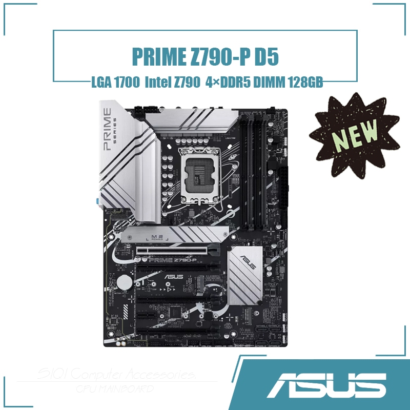 [ใหม่] ASUS PRIME Z790-P D5 เมนบอร์ด 4DDR5 DIMM Intel Z790 128GB LGA1700 เดสก์ท็อปเมนบอร์ด