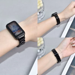 สายโลหะสําหรับ Xiaomi Smart Band 9 8 Active สแตนเลส Redmi Band 2 3 สร้อยข้อมือเปลี่ยนสายรัดข้อมือกีฬา