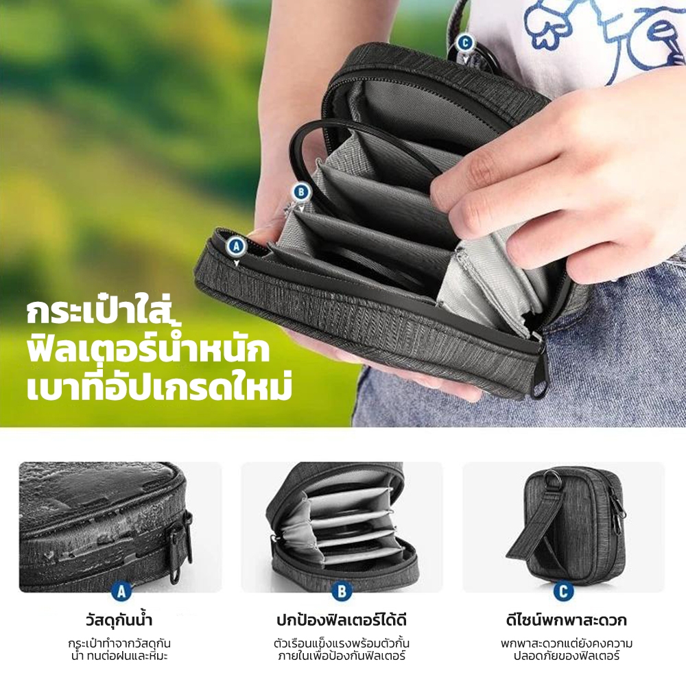 ชุดกรองเลนส์แม่เหล็ก ND NEEWER 67 มม., ND1000 & MCUV & CPL Filter