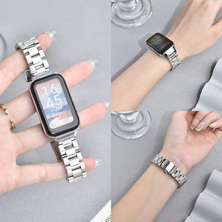 สําหรับ เสี่ยวหมี่ ไมล์ วงดนตรี Xiaomi Smart Band 9 8 สายโลหะที่ใช้งานสําหรับ เรดมี่ วงดนตรี Redmi Band 3 2 กรอบโลหะฝาครอบสายสแตนเลส + กรอบ