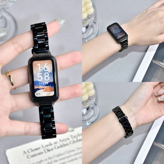 สําหรับ เสี่ยวหมี่ ไมล์ วงดนตรี Xiaomi Smart Band 9 8 สายโลหะที่ใช้งานสําหรับ เรดมี่ วงดนตรี Redmi Band 3 2 กรอบโลหะฝาครอบสายสแตนเลส + กรอบ