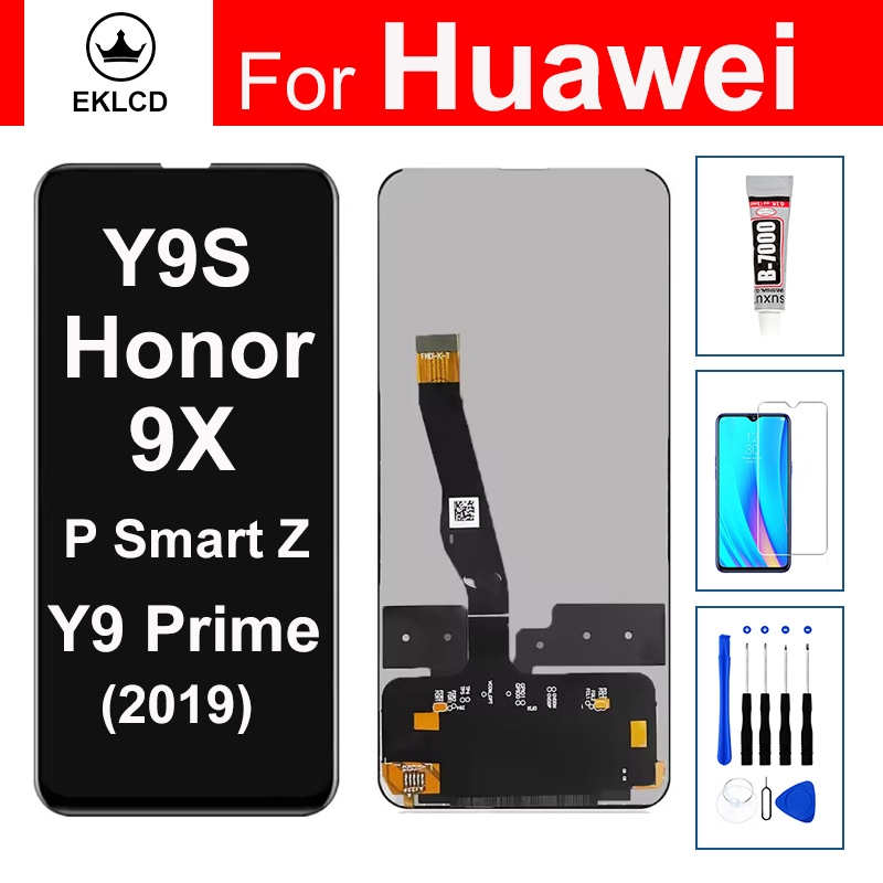 จอแสดงผล LCD สําหรับ Huawei Y9S Y9 Prime P Smart Z Honor 9X 2019 STK-L21 LX1 Touch Screen Digitizer 
