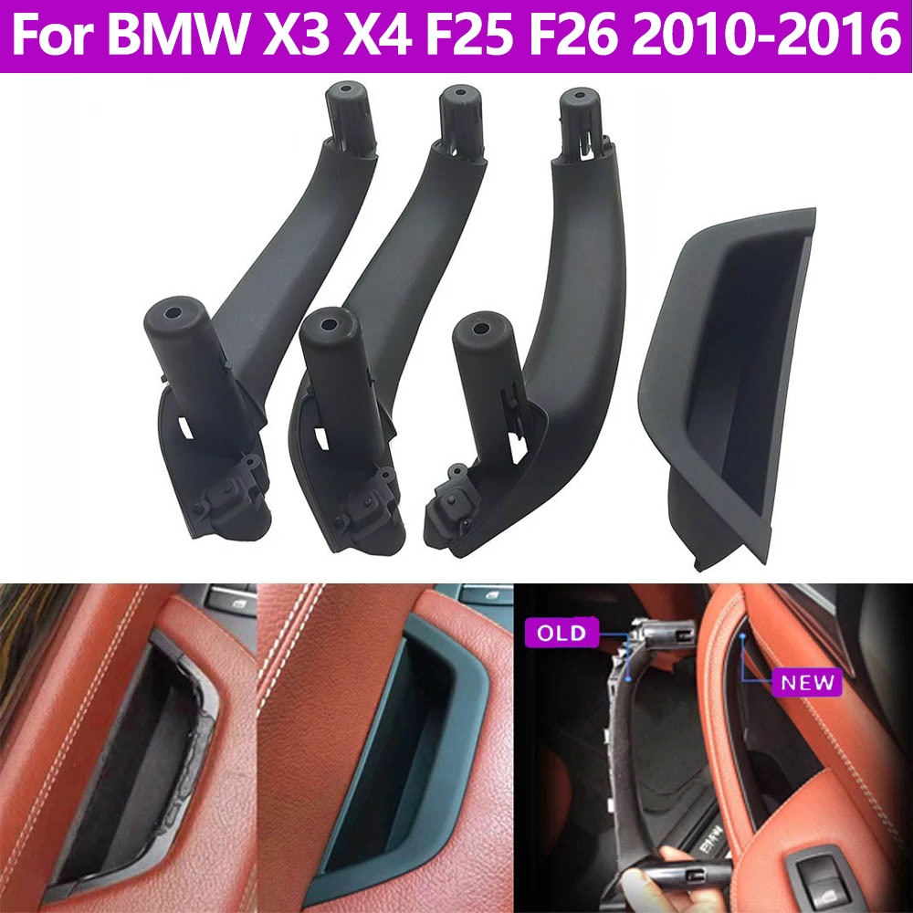 Rhd ขวามือไดร์เวอร์รถยนต์ประตู Armrest แผงมือจับประตูเปลี่ยนชุดสําหรับ BMW X3 X4 F25 F26 2010-2016