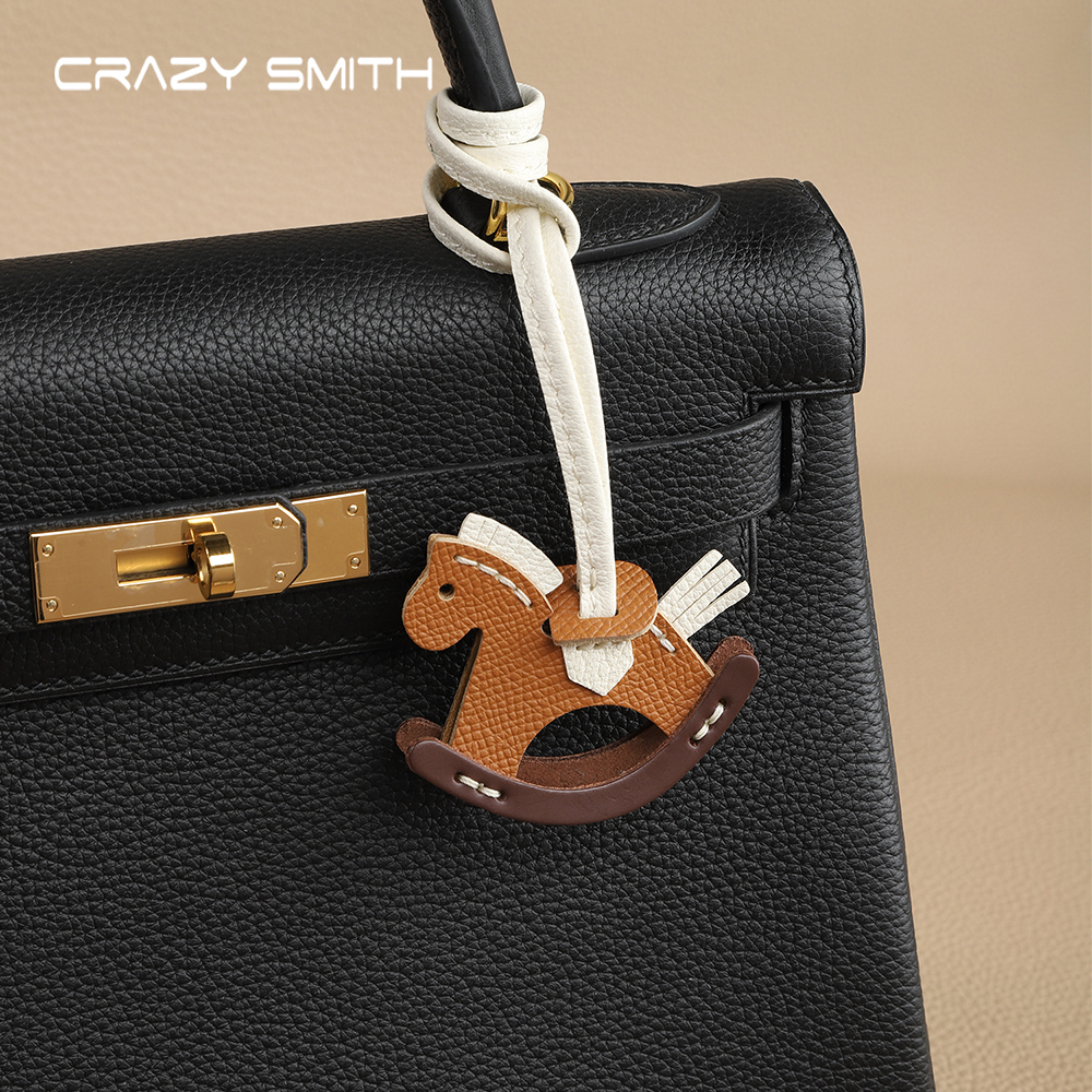 CRAZYSMITH Handmade หนัง charm กระเป๋า accessory สำหรับ horse pony สัตว์น่ารัก เครื่องประดับและของขวัญ