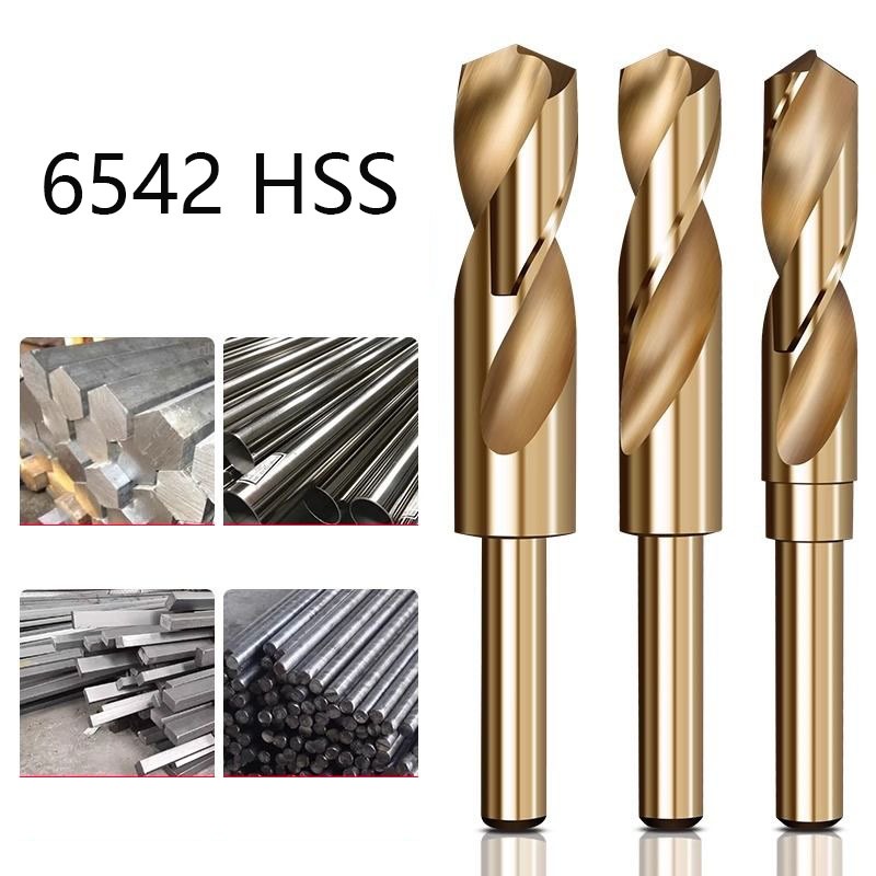 6542 HSS 1/2" ดอกสว่านก้านลด, เส้นผ่านศูนย์กลาง 12-35 มม. Equal Handle Heavy Duty เจาะหด