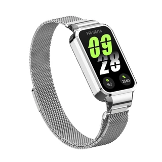 สําหรับ Xiaomi Mi band 9 8 Active สายโลหะสําหรับ Redmi band 3 2 กรอบโลหะฝาครอบสาย Milanese + กรอบ