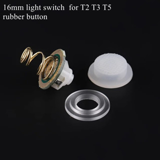 ปุ่มยางสวิตช์ไฟ 16 มม. สําหรับไฟฉาย T2 T3 T5