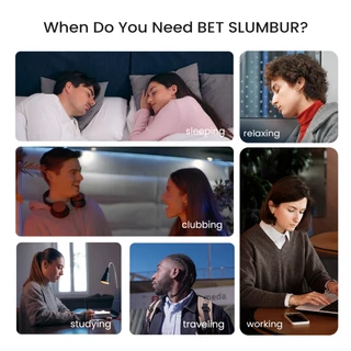 BET SLUMBUR ที่อุดหูนอน ลดเสียงได้ถึง 32dB/NNR 19.1dB ใส่สบาย ระบายอากาศดี ป้องกันเสียงรบกวน ใช้ซ้ำได้ มาพร้อมจุกหู 4 ไซซ์ S/M/L/XL ใส่แล้วสบายหูใน 15 วินาที เหมาะสำหรับใส่นอนหลับลึก