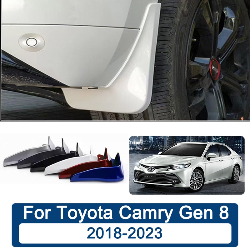 บังโคลน Toyota Camry Gen 8 2018-2023 สี บังโคลนหน้า ยางกันโคลน อุปกรณ์เสริมรถยนต์ 4 ประตู