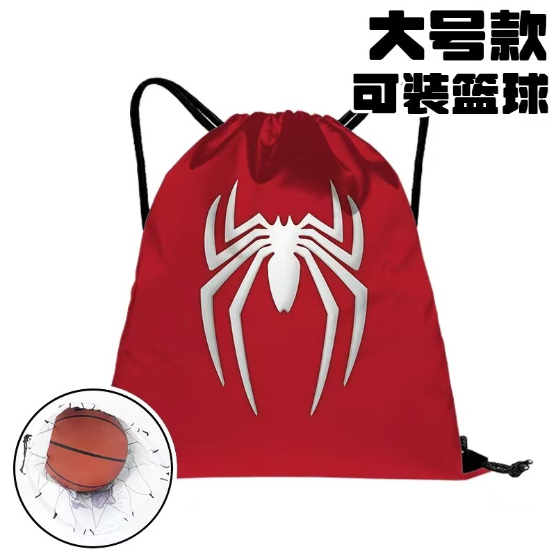Minecraft Creeper Drawstring Sports Bag – กระสอบยิมความจุขนาดใหญ่สําหรับบาสเก็ตบอล, ขี่จักรยานและวิ่ง