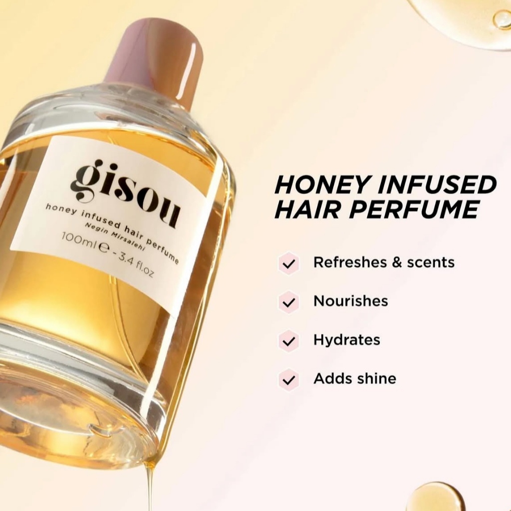 Gisou Honey Infused Hair Perfume ราคา ถูกที่สุด ดีลบีเคเค แกลเลอรีภาพที่ 3