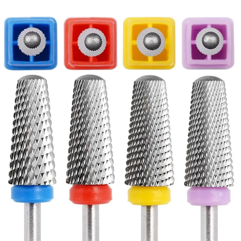 5 in 1 ใหม่เจาะเล็บ Bits Milling Cutter สําหรับเล็บไฟฟ้าเจาะเล็บเครื่องตะไบเล็บอุปกรณ์เสริมเจาะ Bit