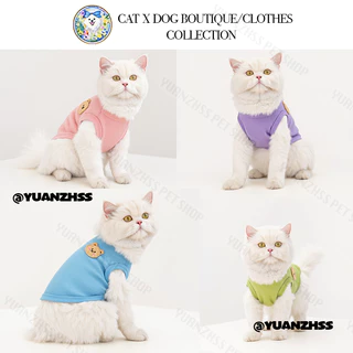 【Yuanzhss】เสื้อกั๊ก ลายหมีน่ารัก ใส่สบาย สําหรับสัตว์เลี้ยง สุนัข แมว
