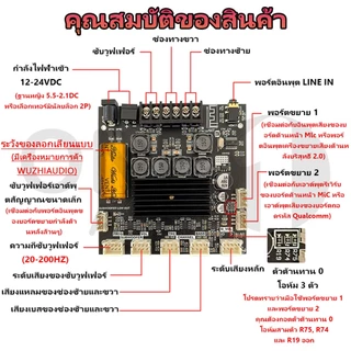 OneAudio แอมป์จิ๋ว ZK TB21F แท้ แอมป์จิ๋วแรงๆ12v แอมป์จิ๋วบลูทูธ zk tb21f tb21f แท้ชิปใหญ่ อุปกรณ์รับและขยายเสียง