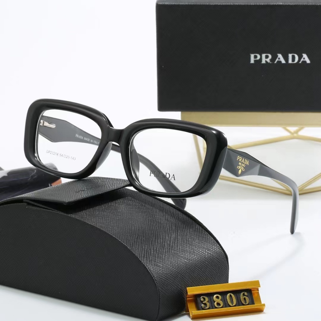 2025 ใหม่แฟชั่น High-end Cat eye แบนกระจกผู้ชายผู้หญิงยี่ห้อ Designer แว่นตาสุภาพสตรี 3806