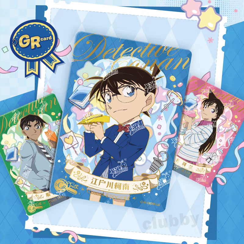 การ์ดโคนัน Conan UR/GR/QR หายาก Cards Game ของเล่นเด็ก ของสะสมอนิเมะ-1หีบห่อ - รูปที่ 2