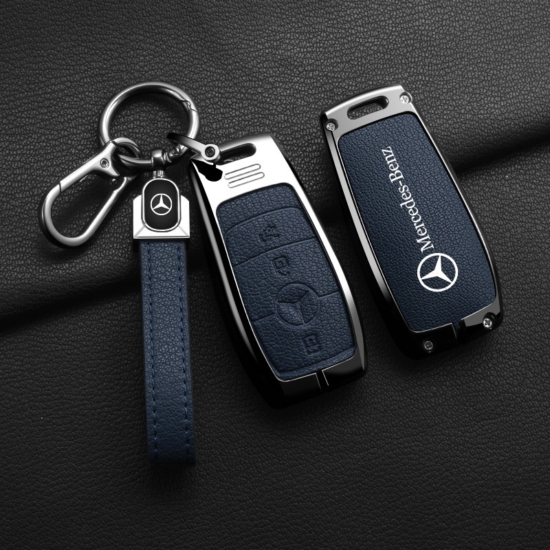 Mercedes Benz ฝาครอบกุญแจรถ W212 C260l Gle350 A200l Glb220 Glc300 W204 W212 GLC GLA W205 E300l เคสกุญแจรถยนต์ เคสกุญแจรีโมทรถยนต์