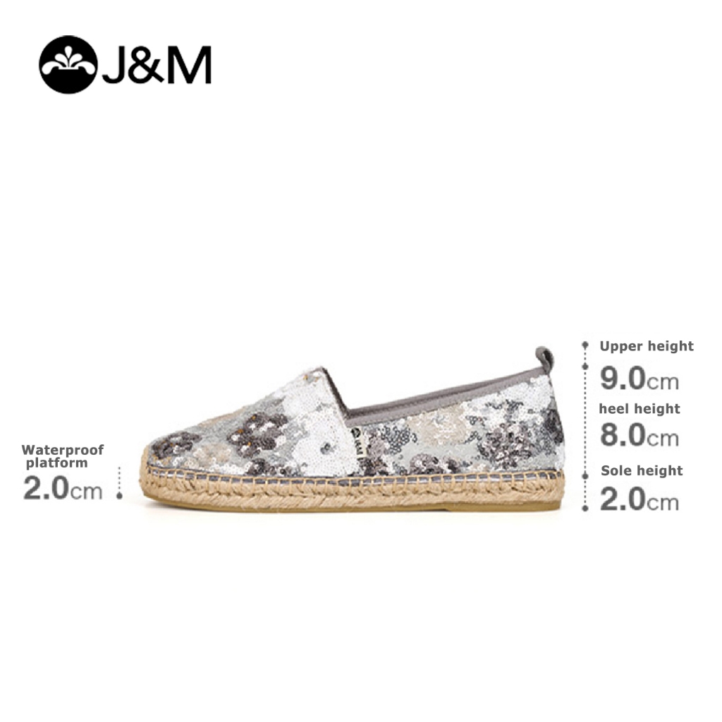 Joy&Mario รองเท้าโลฟเฟอร์ผ้าตาข่ายแบบลำลองสำหรับผู้หญิง พื้นยาง ทำด้วยมือ