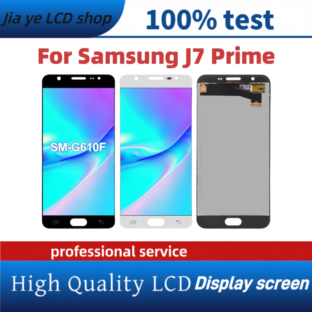 สําหรับ Samsung Galaxy J7 Prime G610F G610Y G610M G610 จอแสดงผล LCD หน้าจอสัมผัสเปลี่ยน