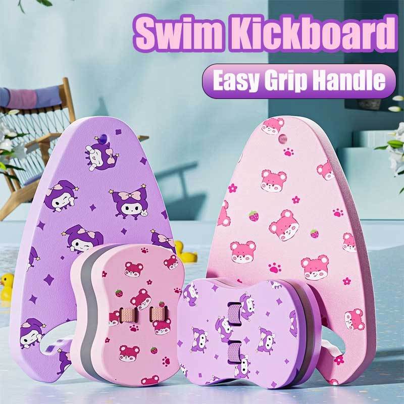 การ์ตูนว่ายน้ํา Kickboard ความปลอดภัยว่ายน้ําการฝึกอบรม Aid Kickboard พร้อม Handrail Hole สําหรับเด็