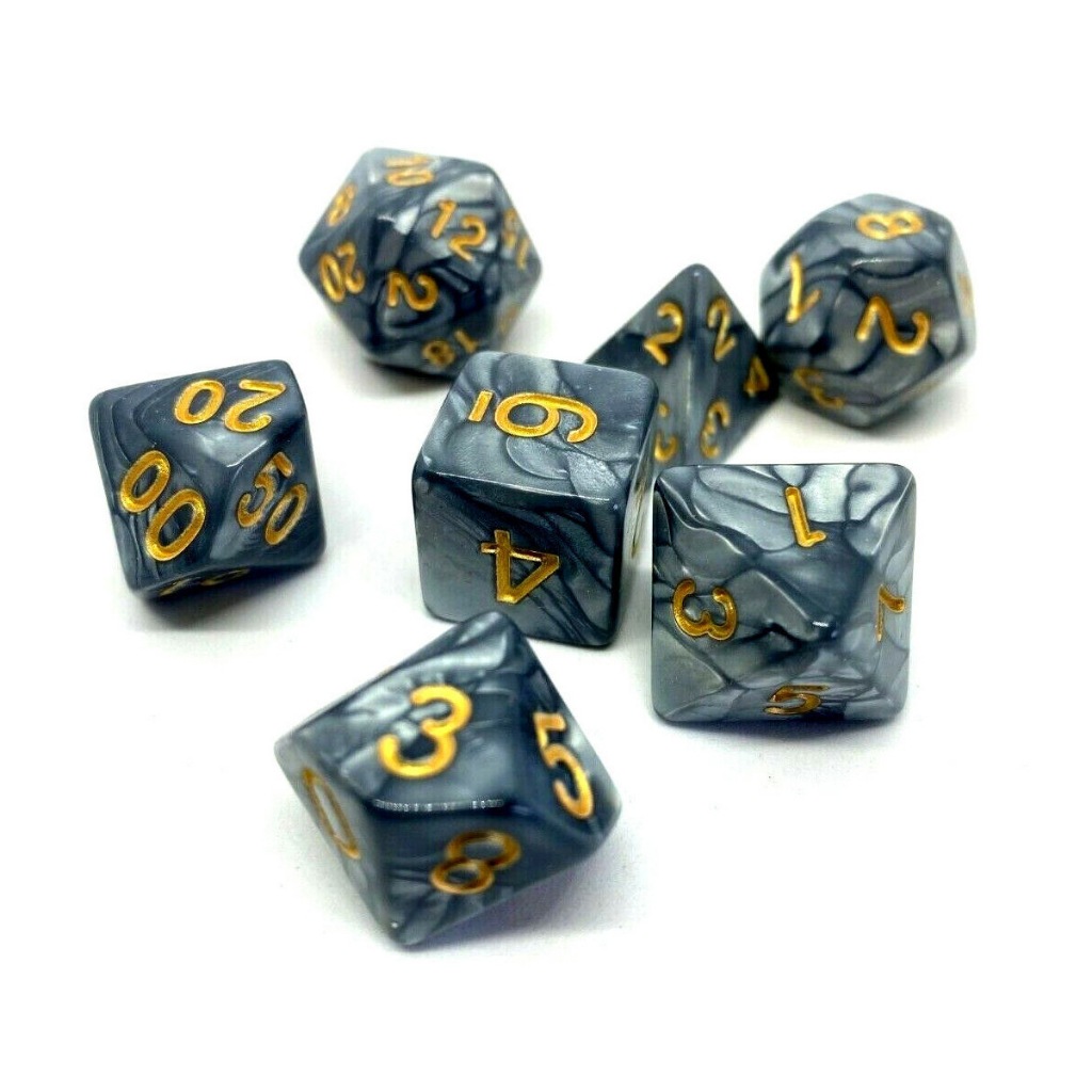 สไตล์คลาสสิก DND Dice Set ลูกเต๋าเกมตาราง Polyhedral สําหรับ Dungeons และ Dragons ลูกเต๋า TRPG เล่นตามบทบาท