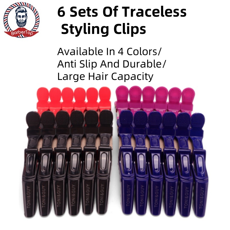 คลิปจระเข้เรียบเครื่องมือทําผมร้านทําผมเฉพาะดัดและย้อมสีตําแหน่งโซนคลิปผมคลิปปากเป็ด