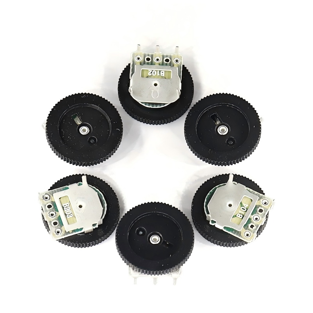 Dial 50K10K1K2K5K100K 16 * 2MM Single Double Dial Potentiometer Gear Potentiometer 1K (1602) 2K (202) 5K (503) 500K (104)