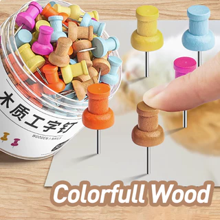 สีสัน Push Pin Barel ชุดพลาสติก Macaron Morandi Tacks Combo บาร์เรลหนาสําหรับ Office & DIY