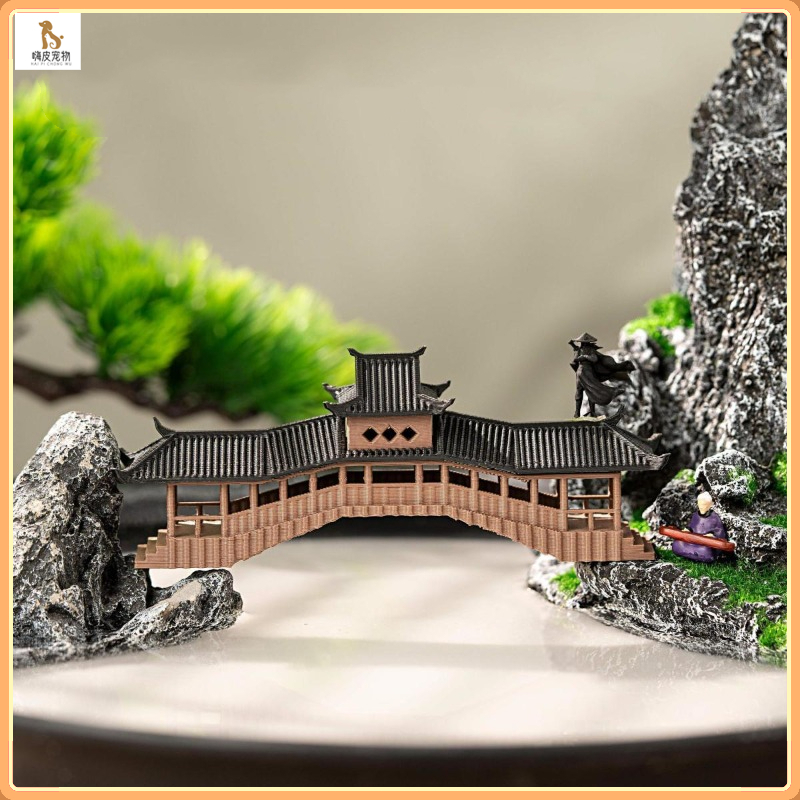 ตู้ปลาภูมิทัศน์ / เครื่องประดับภูมิทัศน์ขนาดเล็ก / บอนไซ rockeries ศาลาอุปกรณ์เสริมสถาปัตยกรรมโบราณ / ไมโครภูมิทัศน์เรซิ่น 3D พิมพ์เครื่องประดับจำลองสถาปัตยกรรมจีนโบราณ