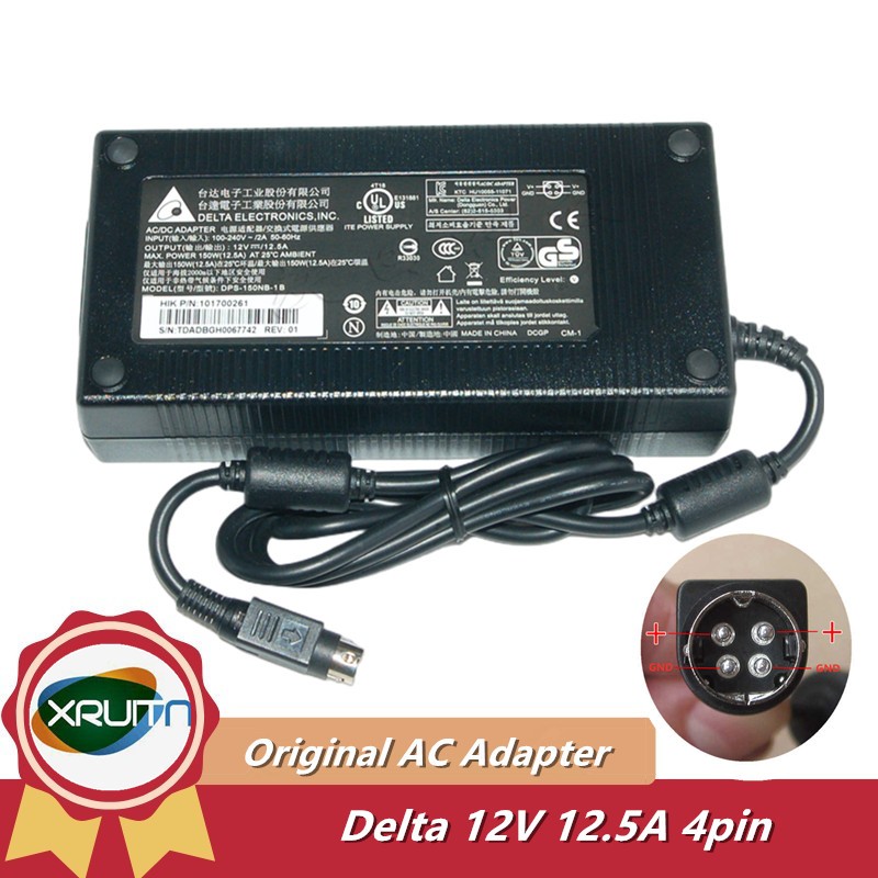 DELTA 12V 12.5A 150W อะแดปเตอร์ AC DPS-150NB-1B 4PIN Charger สําหรับ SYNOLOGY DS416 DS415PLAY DS218P