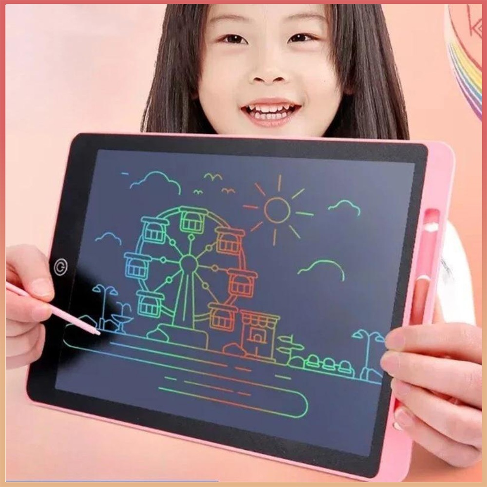 กระดานเขียน กระดานลบได้ LCD Writing Tablet กระดานวาดรูป จอเป็นสี 8.5-16 นิ้ว ไอแพดของเล่น